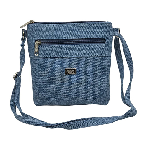 7.5x7.5 Inch Denim Sling Bag