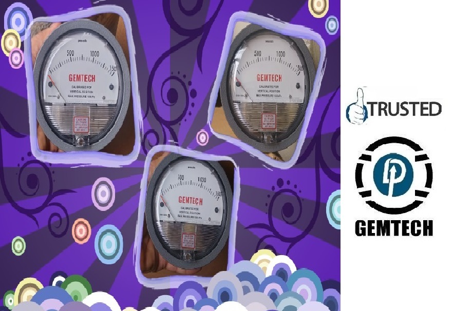 Marketing By Gemtech Differential Pressure Gauges Products - Dp- - Color: Black