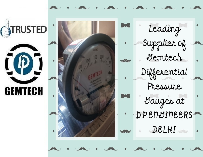 Marketing By Gemtech Differential Pressure Gauges Products - Dp- - Color: Black