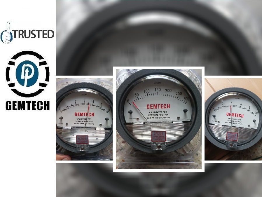 Marketing By Gemtech Differential Pressure Gauges Products - Dp- - Color: Black