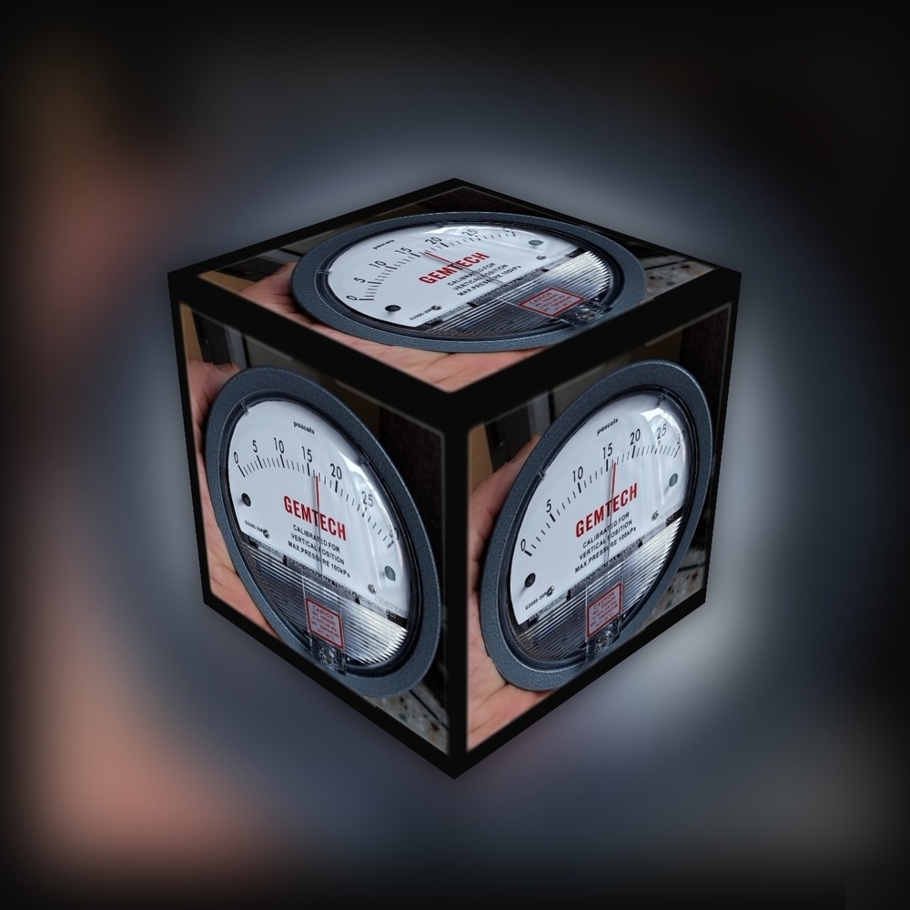 Distributor Gemtech Differential Pressure Gauge Range 0-250 Pac