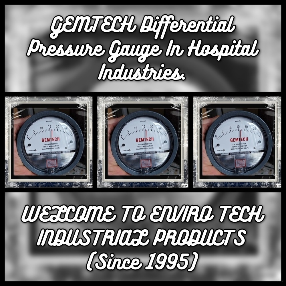 Distributor Gemtech Differential Pressure Gauge Range 0-250 Pac