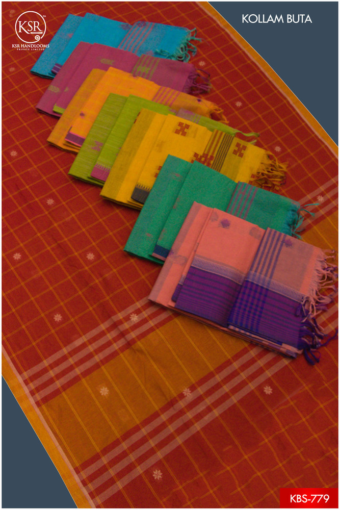 LADIES KOLLAM BUTTA SAREES