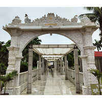 White Marble Temple Gate - Regional Style: Indian