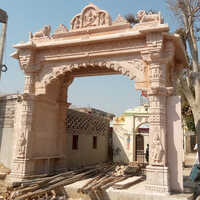 Sandstone Temple Gate - Color: Red