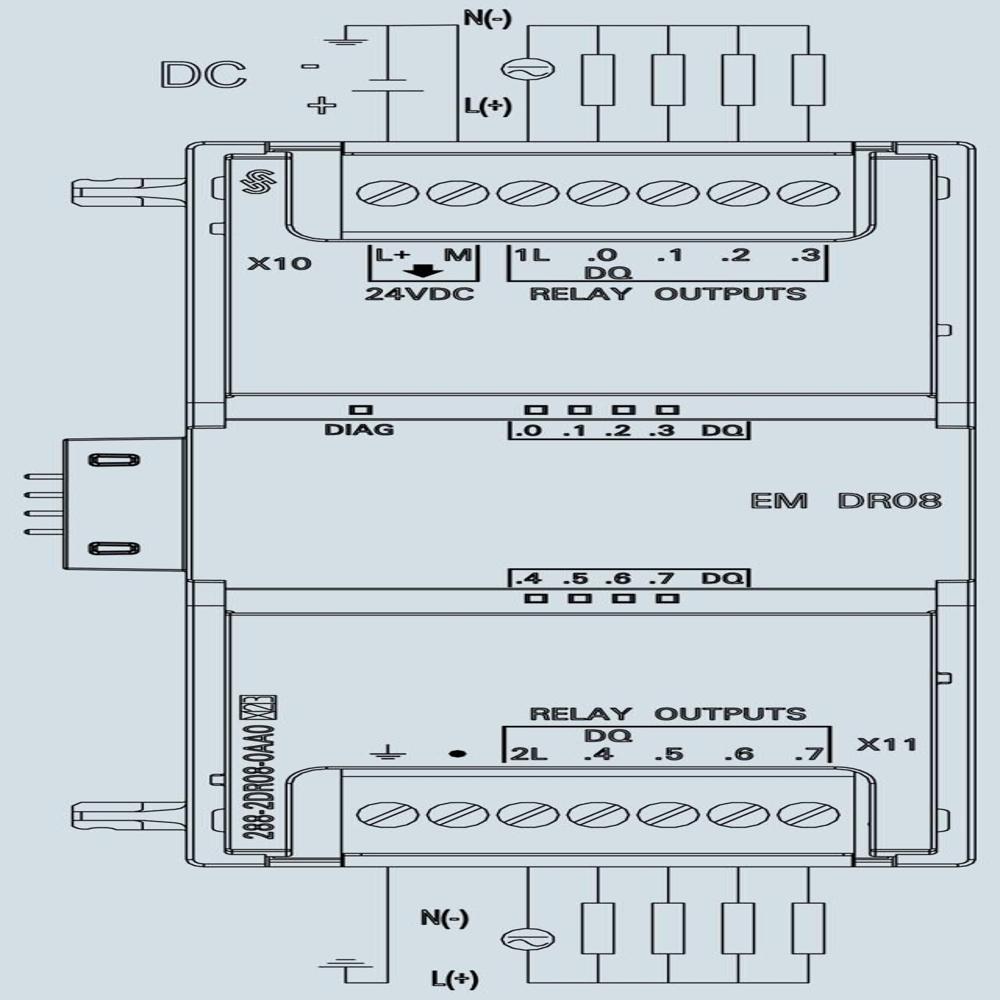 Siemens S7-200 Smart Digital Modules-6es7288-2dr08-0aa0