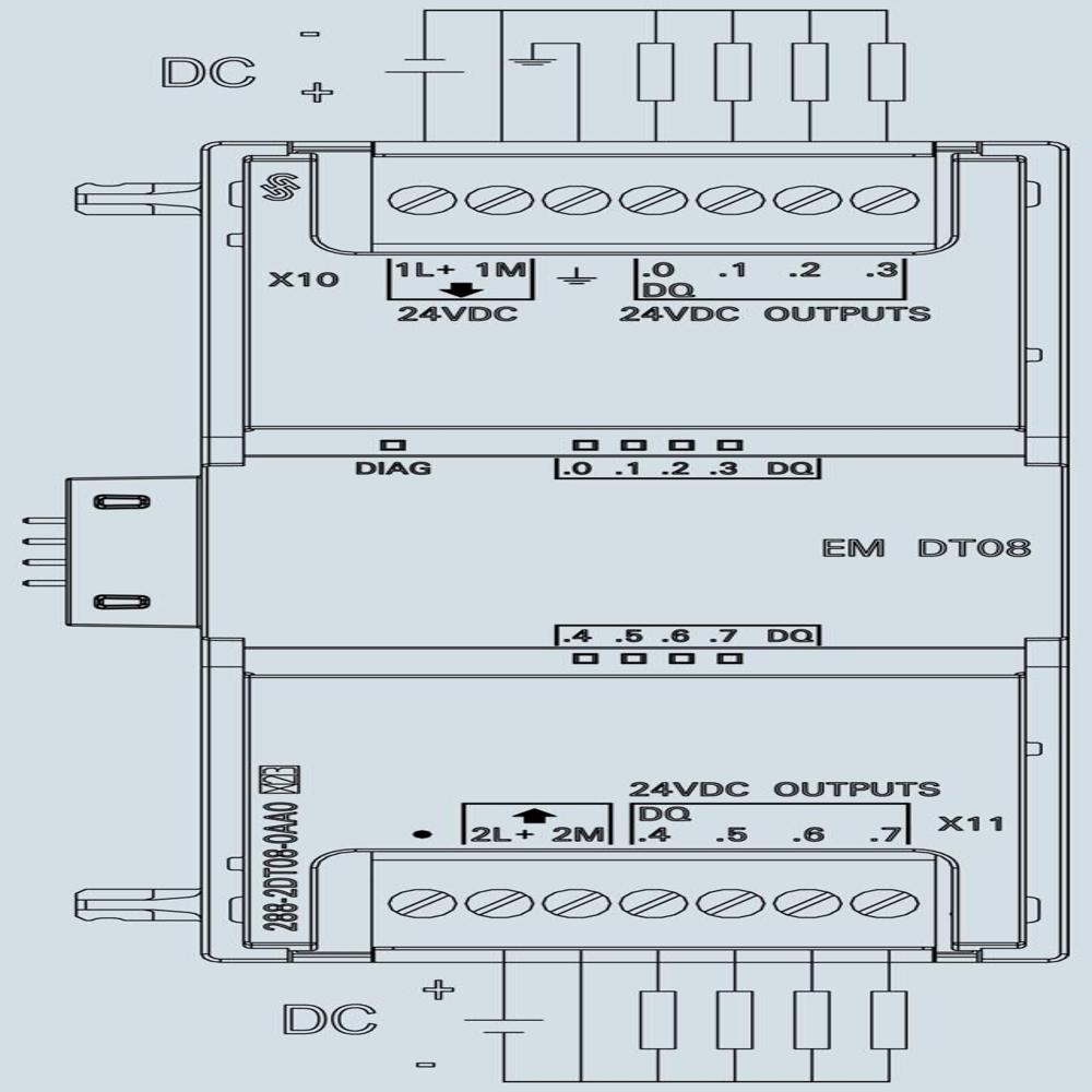 Siemens S7-200 Smart Digital Modules-6es7288-2dt08-0aa0