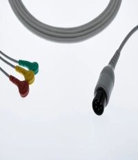 6 Pin 3 Lead / 5 Lead , Clip Type / Snap Type Multi-para Monitor ECG Cable