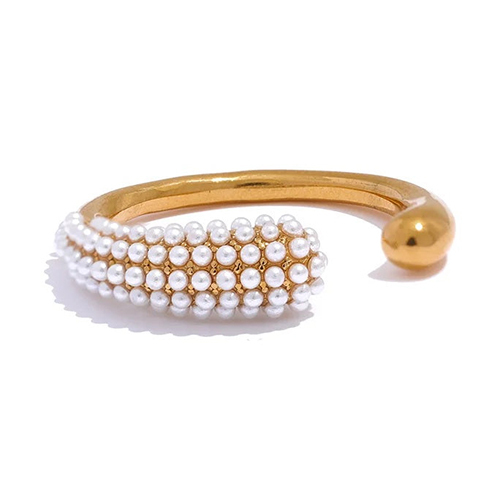 Pearl Drop Adjustable Ring