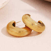 Classic Gold Plated Hoop Earrings