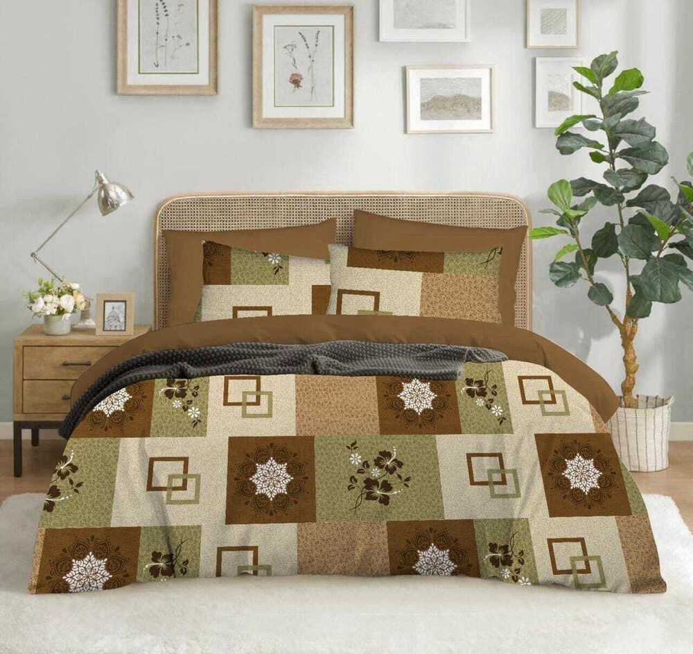 Style Double Bed (1+2+2+) - Cotton Blend 4 Pc Dohar Set, 5 Pieces Bed Sheet Set | Ideal For Hotel And Home Use, Soft And Comfortable Design