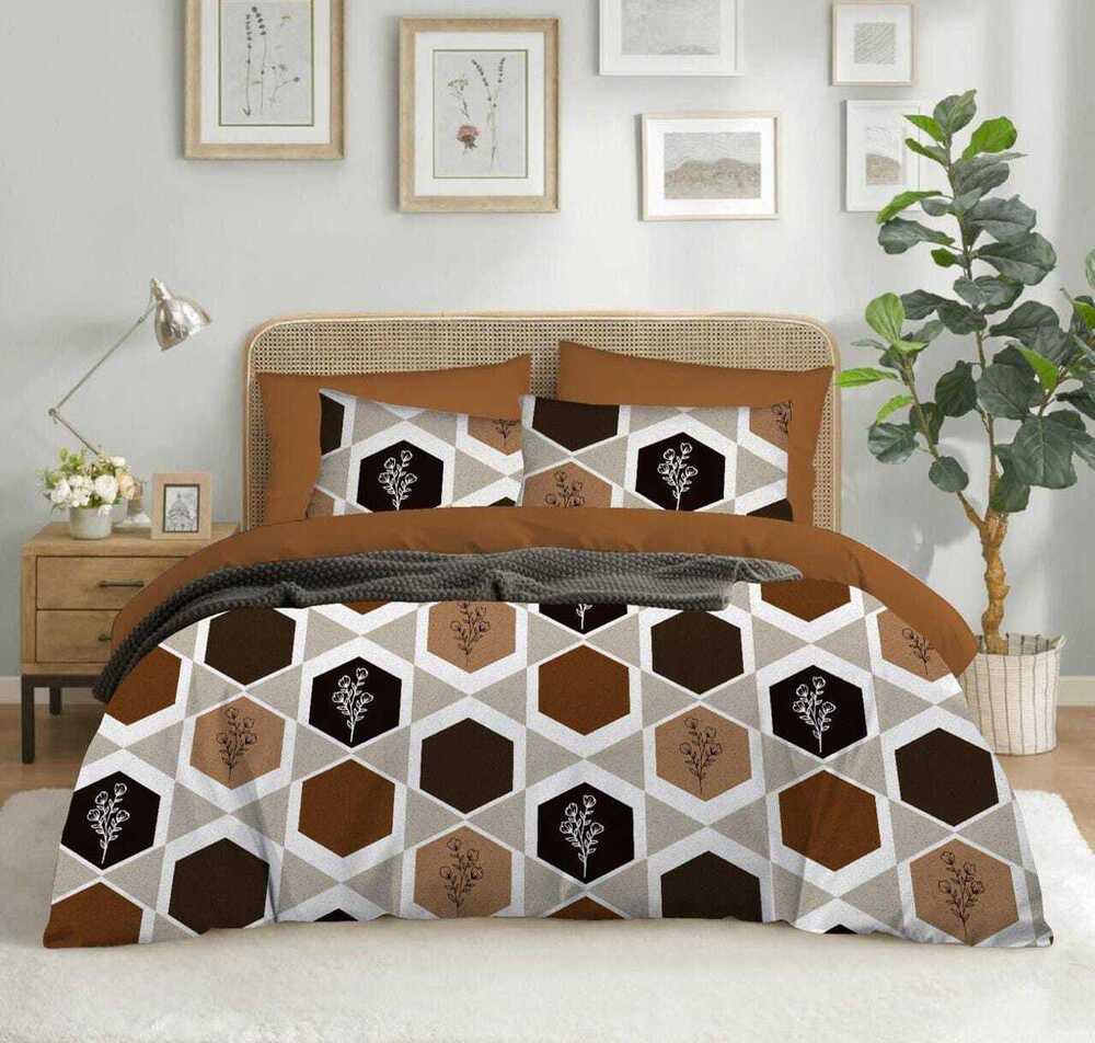 Style Double Bed (1+2+2+) - Cotton Blend 4 Pc Dohar Set, 5 Pieces Bed Sheet Set | Ideal For Hotel And Home Use, Soft And Comfortable Design