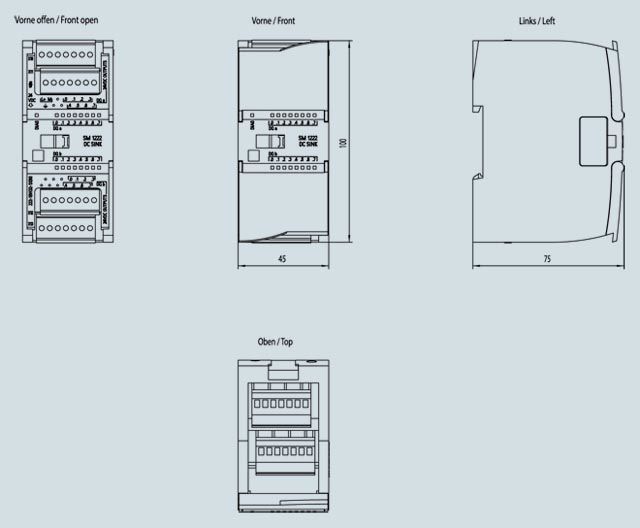 SIEMENS S7-1200 PLC MODULE 6ES7222-1HF32-0XB0