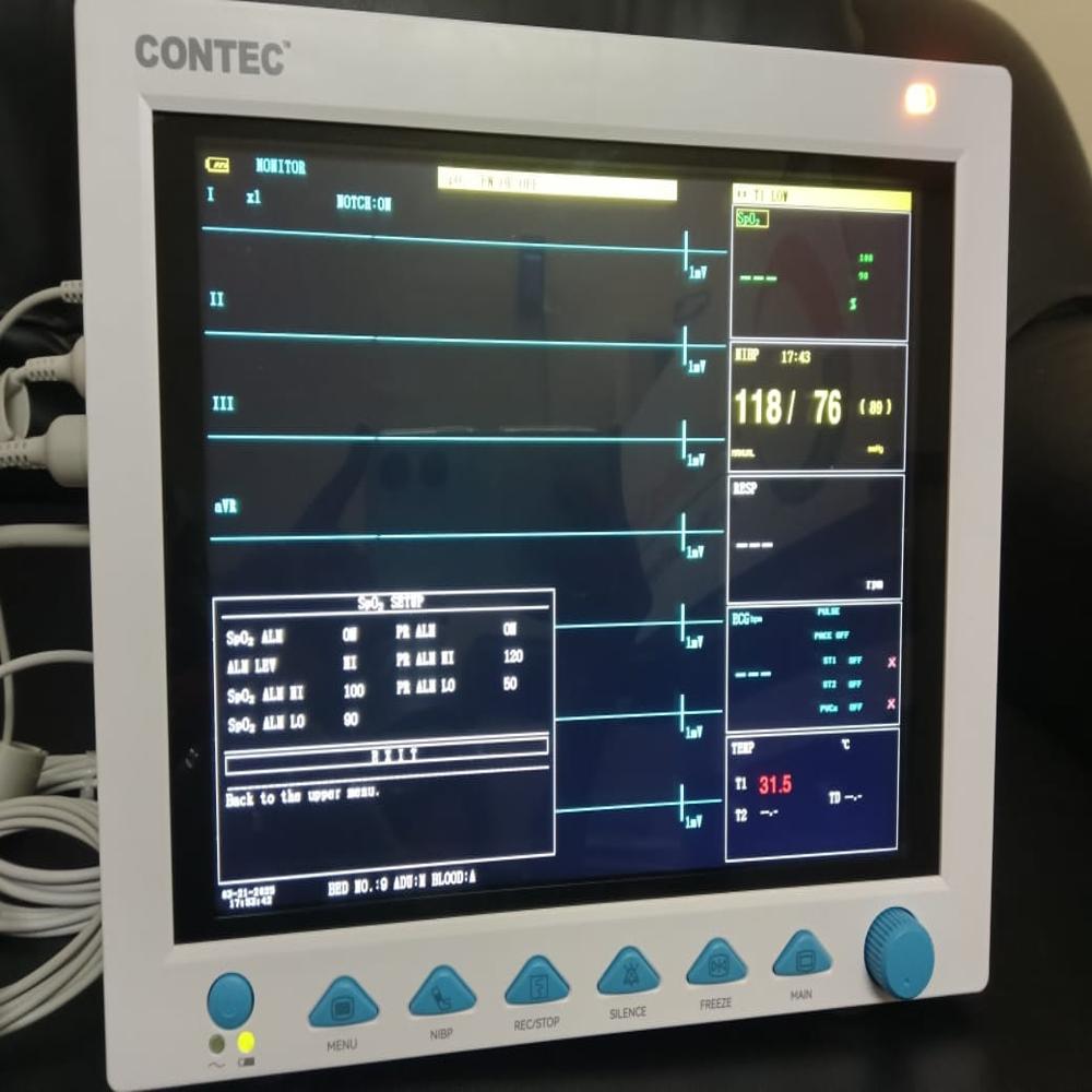 Comen Contec Star 8000e Patient Monitor, Display Size: 12.1", Led With Etco2 Monitor - Use: Hospital