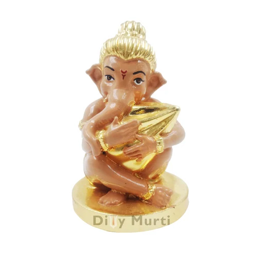 Gold Plated Ganesh Statue - Feature: Durable