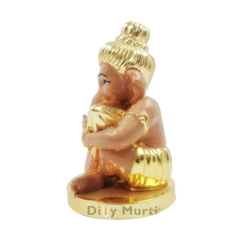 Gold Plated Ganesh Statue