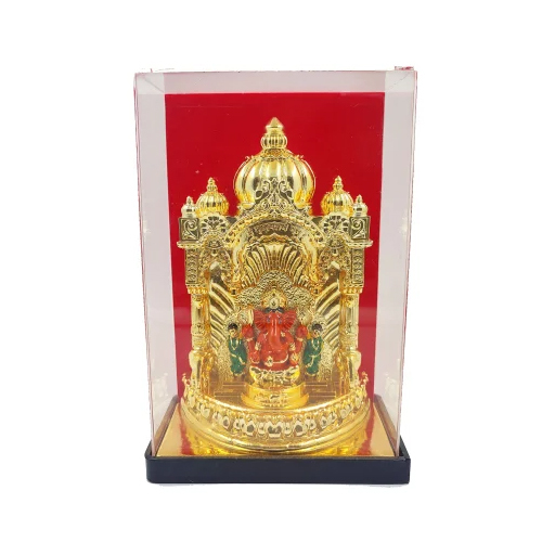 Golden Shri Siddhivinayaka God Statue - Feature: Durable