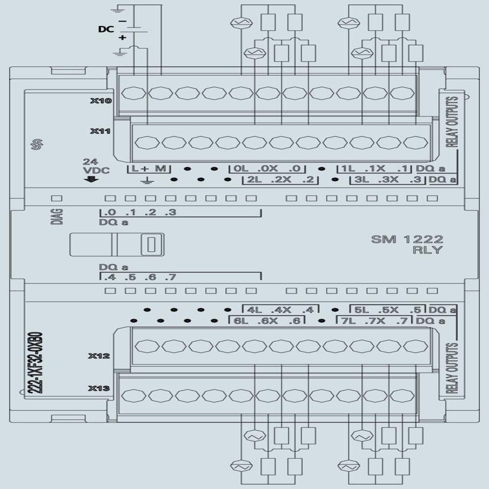 SIEMENS S7-1200 PLC MODULE 6ES7222-1XF32-0XB0