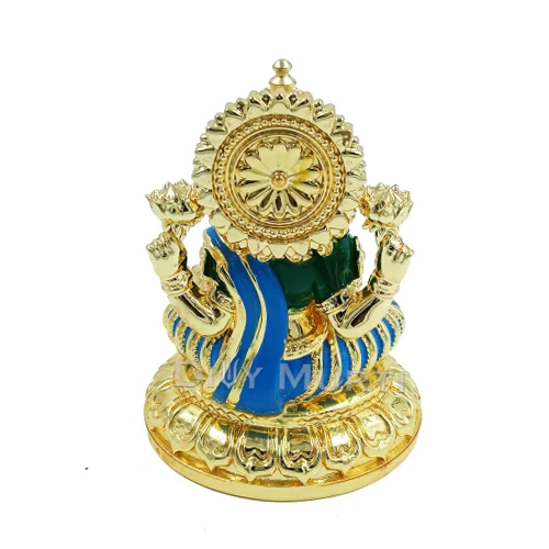 4 Inch Gold Plated Laxmi Idol