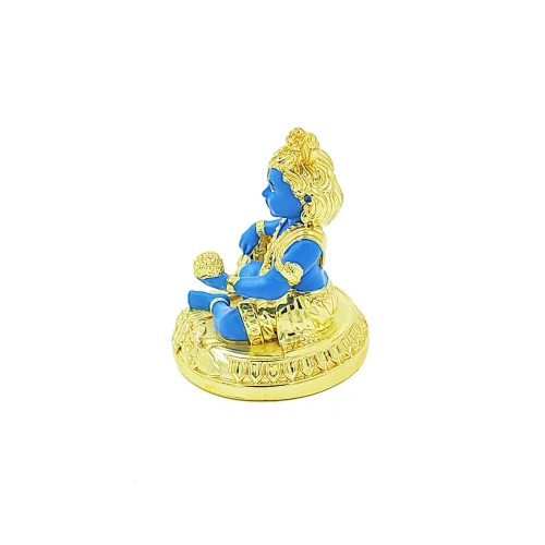 Krishna Laddoo Gopal Gold Plated Idol