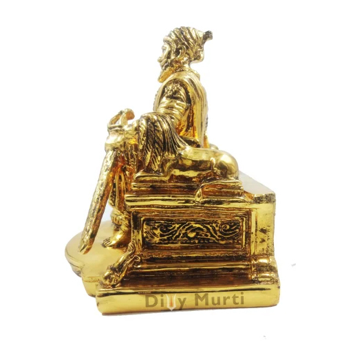 Gold plated Chhatrapati Shivaji Maharaj Statue