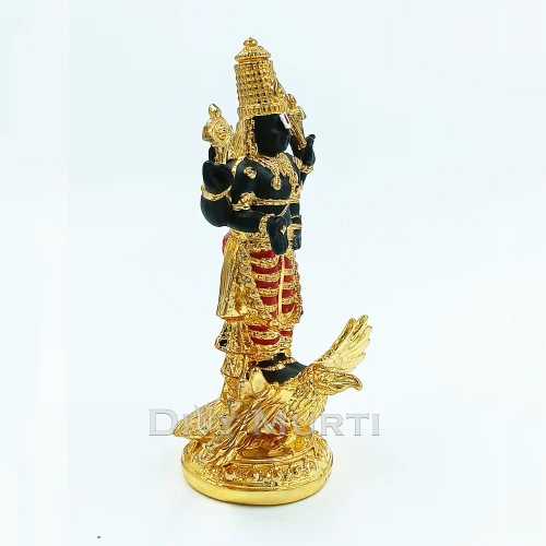 4.5 Inch Gold Plated Balaji Statue - Feature: Durable