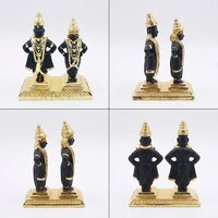 Gold Plated Vitthal Rakhumai Idols - Dimension (l*w*h): Customizable
