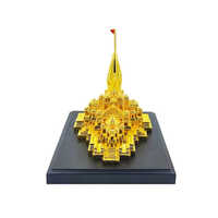 8 Inch Gold Plated Ram Mandir - Feature: Durable