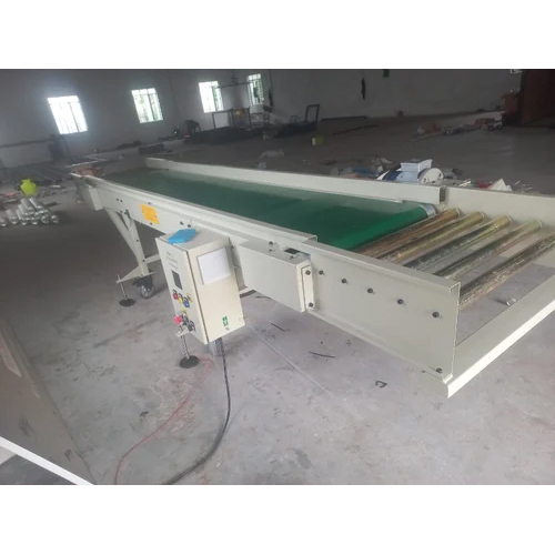MS Flat Belt Conveyor With Roller