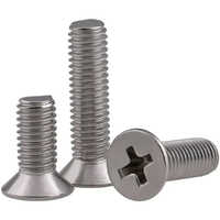 Mild Steel Csk Philips Head Screw - Color: Silver