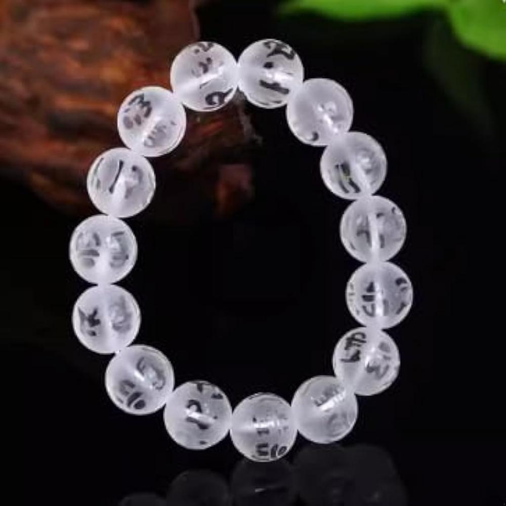 Om beads Sphatik Crystal Beads 