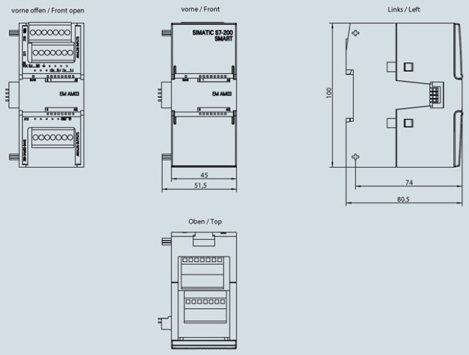 Siemens S7-200 Smart Analog Modules-6es7288-3am03-0aa0
