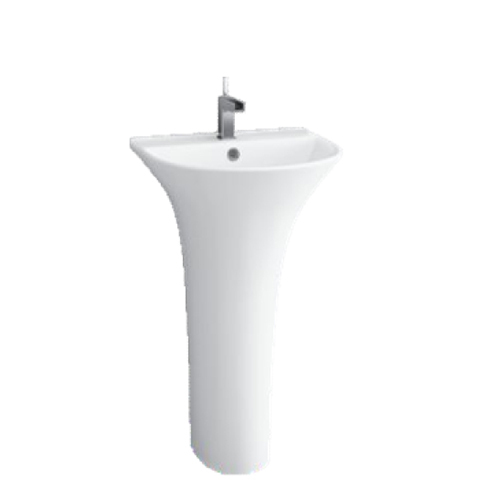 Stand Less One Piece Basin - Color: White