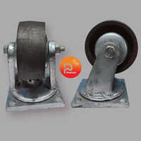 Bakery Oven Trolley Castor Wheel - Color: Black