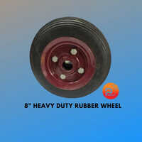 Heavy Duty Solid Rubber Wheel - Color: Multi Color