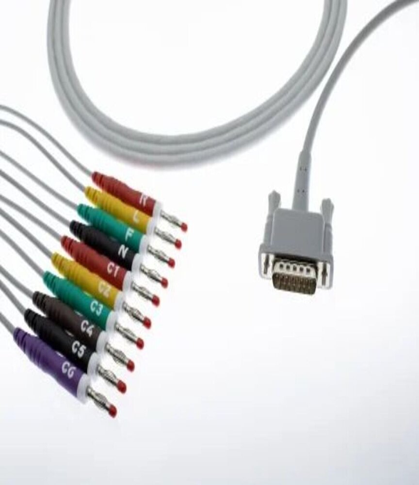PHILLIPS 10 LEAD ECG PATIENT CABLE - 4 MM BANANA - 22K.R ECG Cable
