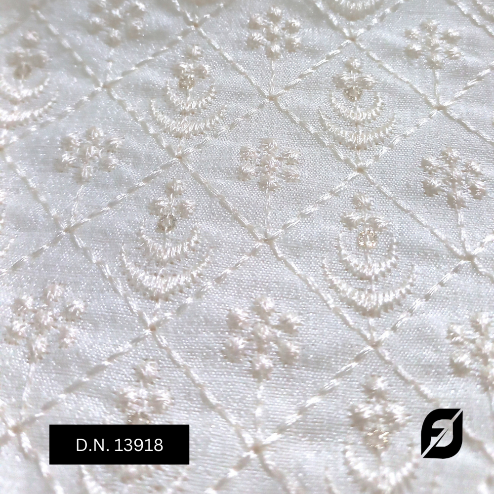 White Sherwani fabric for Bridwalwear Outfit