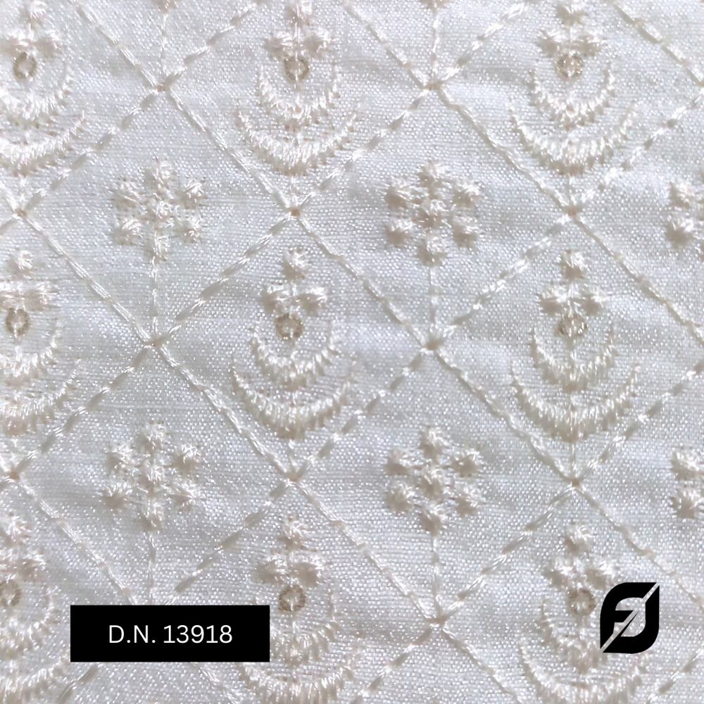 White Sherwani fabric for Bridwalwear Outfit