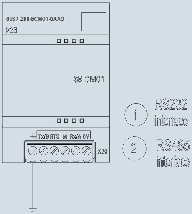 SIEMENS S7-200 SMART COMMUNICATION BOARD-6ES7288-5CM01-0AA0-