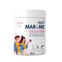 Marine Collagen Supplement - 200 G Powder | Hydrolyzed Marine Collagen, Vitamin C, E, Biotin, Resveratrol, Hyaluronic Acid, L-glutathione For Youthful Skin