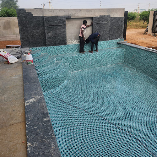 Crystal Mosaic Non-slip Swimming Pool Tiles