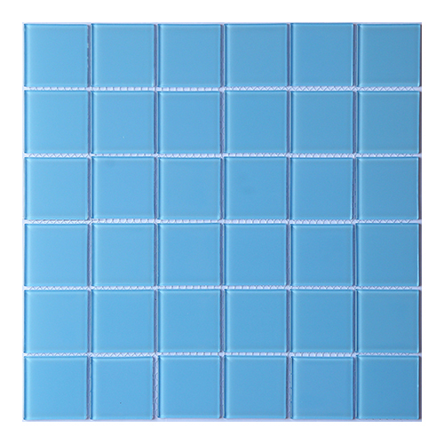 Plain Color Crystal Mosaic Swimming Pool Tiles