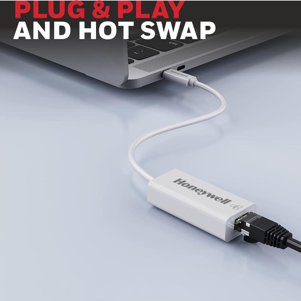 Honeywell Usb-c To Gigabit Ethernet Lan Adapter - Color: White