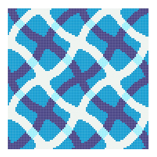 Wall Repeat Pattern Mosaic Tiles - Color: Any Color