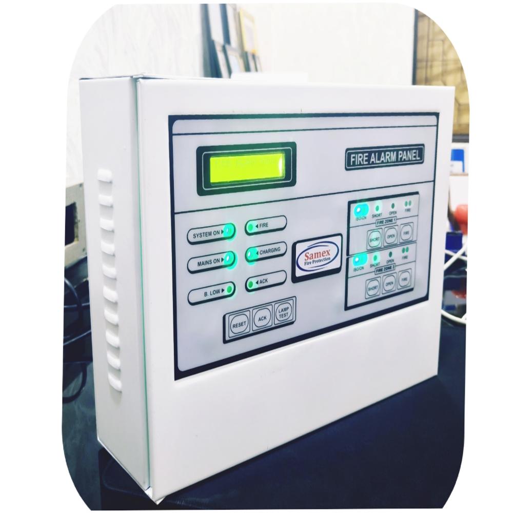 2 Zone Fire Alarm Panel - Color: Grey