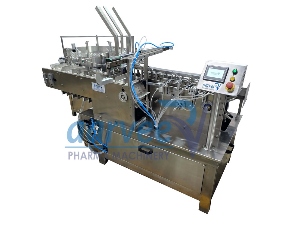 Intermittent Motion Cartoning Machine - Application: Pharmaceuticals