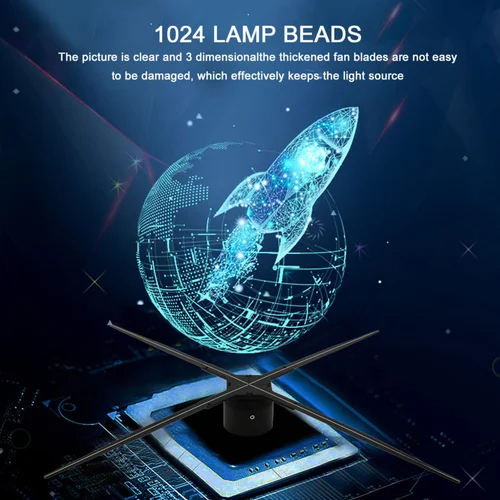 100cm 3D Holographic Display LED Fan