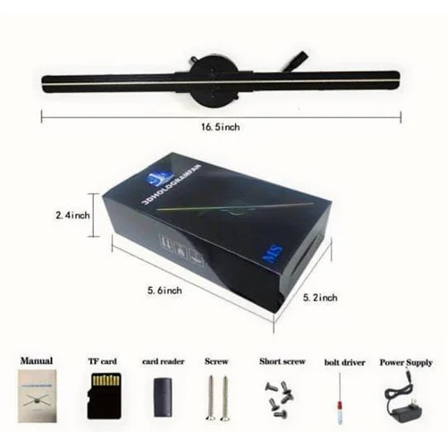 3D Holographic Led Display Fan 45Cm