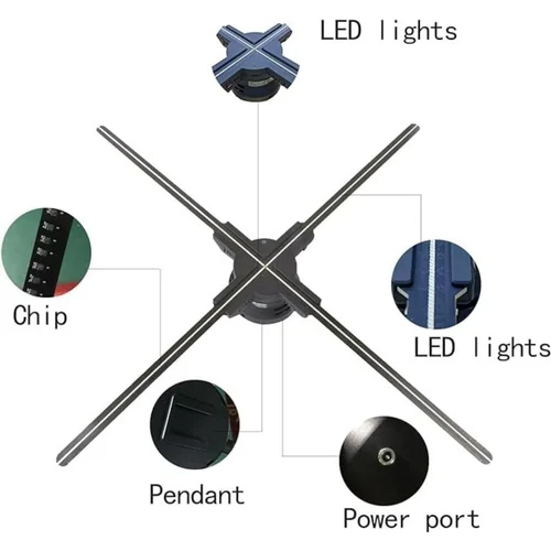 85cm 3D Hologram LED Display Fan