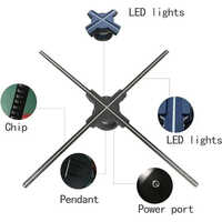 85cm 3D Hologram LED Display Fan